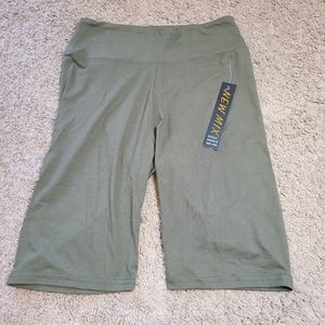 Olive Green Biker Shorts New Mix